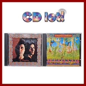 Strunz & Farah Mosaic Primal Magic CD Lot Latin Guitar World Jazz Fusion 2 Album